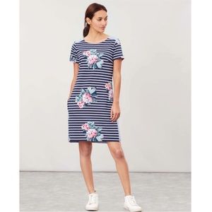 JOULES Stripes/Floral Chambray Dress